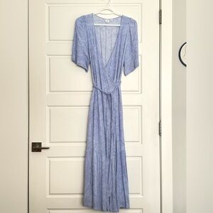 Blue GAP Maxi Wrap Dress